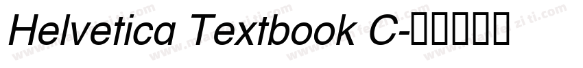 Helvetica Textbook C字体转换